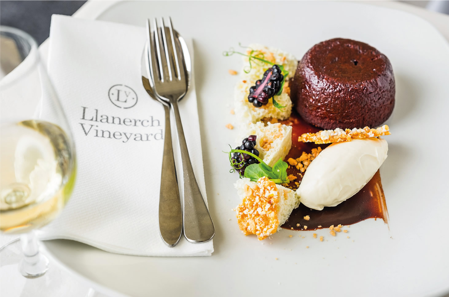 Win a three course meal for two people in the Llanerch Restaurant