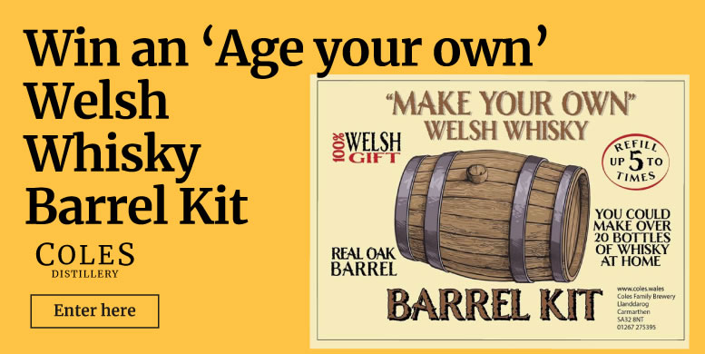 Win an 'Age your own' Welsh Whisky Barrel Kit - Enter here