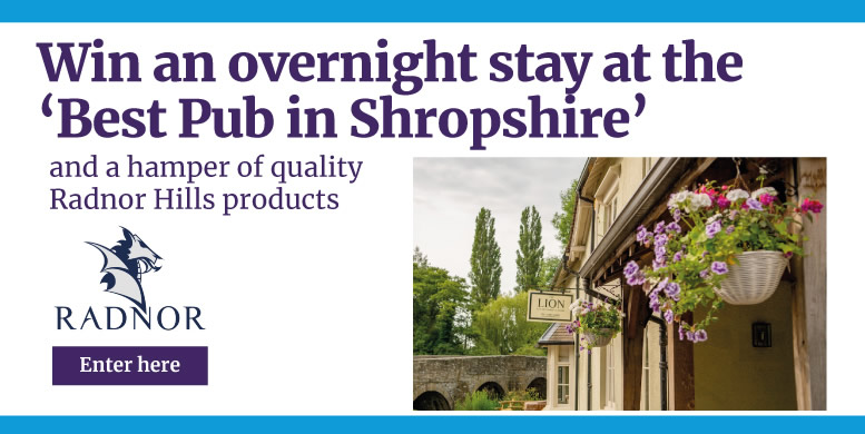 Win an overnight stay at the 'Best Pub in Shropshire' - Enter here
